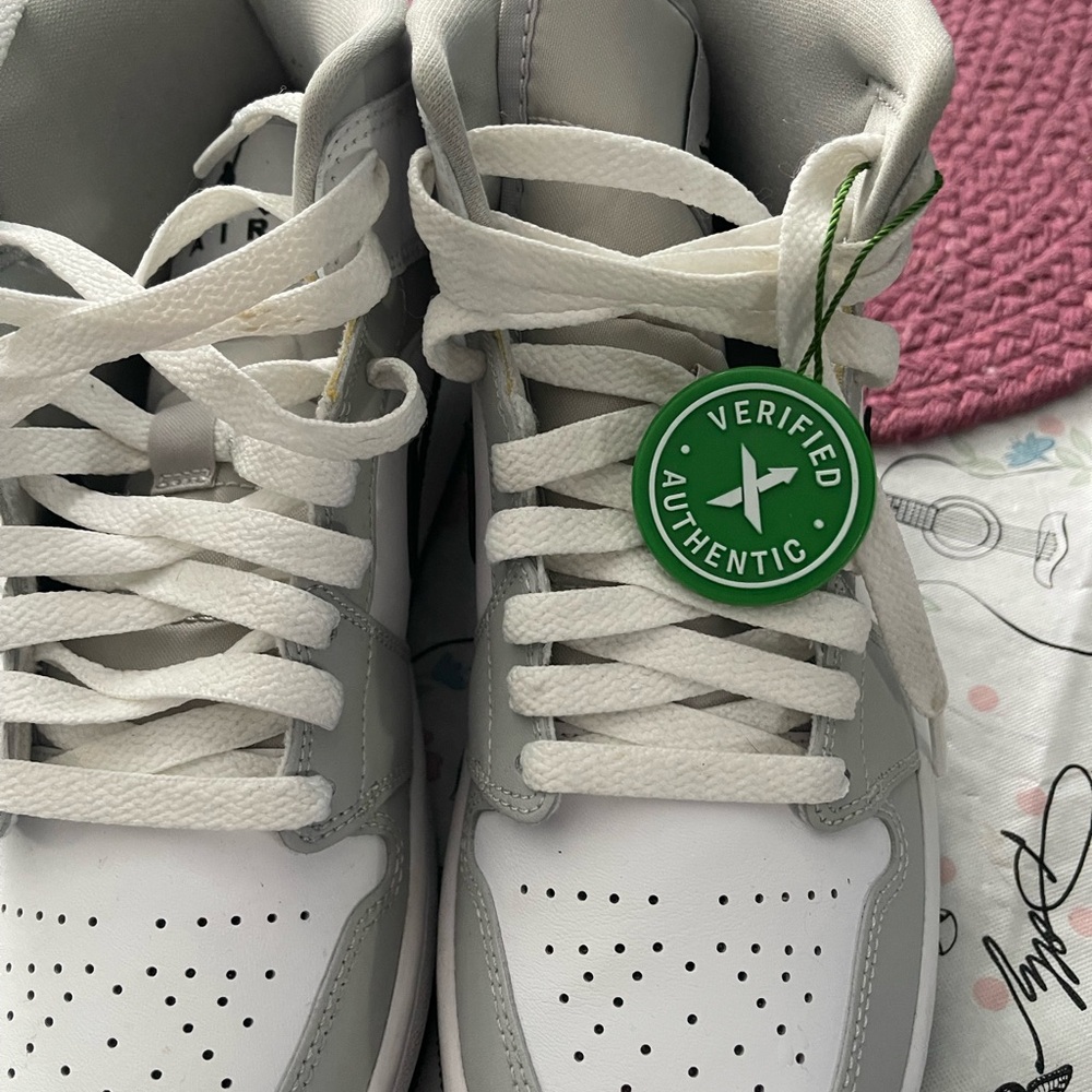 Jordan Athletic Gray and White Sneakers - Picture 4 of 8